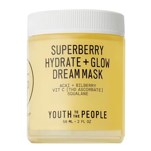 Youth To The People Superberry Dream Mask - Hyaluronic Acid + Vitamin C Face Moi...
