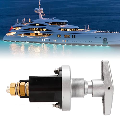 Battery Power Cutoff Switch 12V 500A Rated Waterproof Protection Universal Switch Fixed Handle Isolator for Car Truck RV Yacht Boat