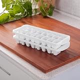 Sterilite 72408012 układana taca na kostki lodu, biała, opakowanie 12 sztuk