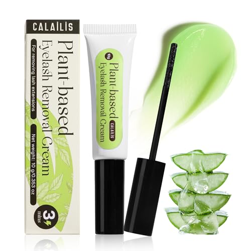 Image of CALAILIS Lash Remover for Lash Extensions Low Irritation Lash Extension Remover for Sensitive Skin Quick Dissolves Eyelash Extension Remover for Professional or Salon Use (Aloe, 10g)