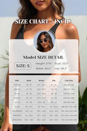 Image of Tempt Me Women One Piece Swim Dress Tummy Control Swimsuit with Skirt | V-neck flattering Cut, Wrap Tie Side, Removable Padded Cups, Adjustable Straps
