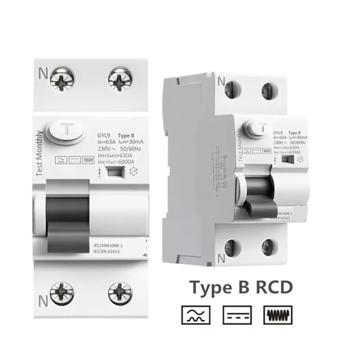 RCCB Type B disjoncteur différentiel 63A 30mA pour maison connectée et solaire - 2