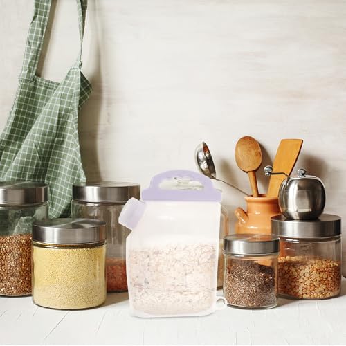 Bolsa de silicona reutilizable para microondas SHOWERORO de 750ml para comidas saludables 5
