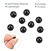 PATIKIL 6mm Fishing Beads, 100Pcs Soft Plastic Round Rubber Fishing Bait Eggs Rig Bead Tackle Lures Accessories with Storage Box, Black