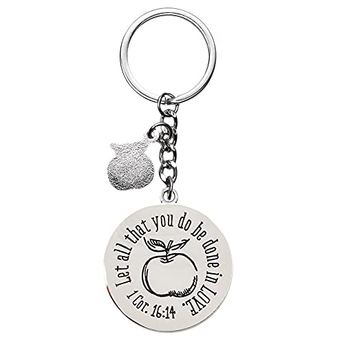 Keyring In Tin Big Heart 1 Corinthians 16: 14 (7.99) #TOP1