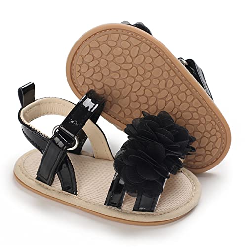 LAFEGEN Baby Sandals Girls Summer Outdoor Shoes PU Leather Soft Sole Bowknot Infant First Walker Cirb Dress Shoes