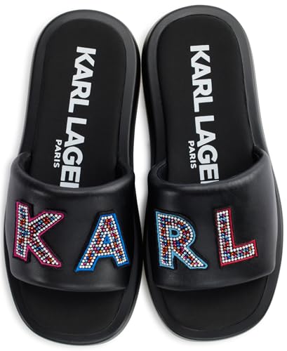 Image of KARL LAGERFELD Women's Opal Embellished Platform Sandal