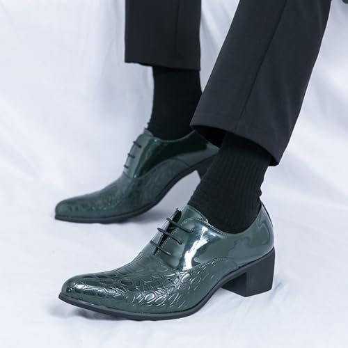 Minishion Mens Fashion Dress Oxfords Shoes Pointed Toe Business Formal Sneaker4