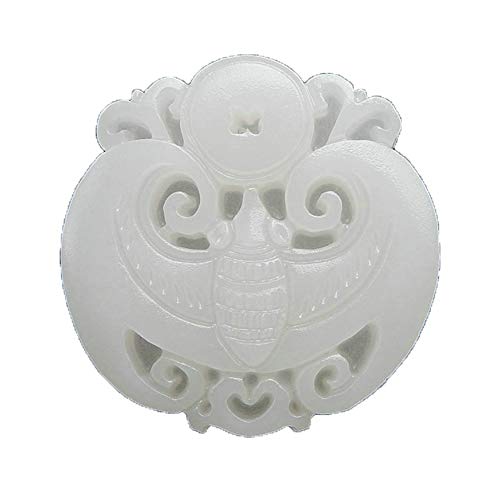 Pendentif en jade blanc naturel pour accessoiriser un Hanfu avec élégance