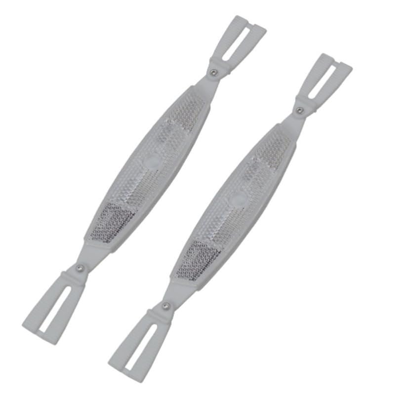 Happyyami 1 Pair Bicycle Reflectors, Silver Wheel Reflectors for Night Safety, Easy Install, Waterproof and Durable, Ideal for Road and Mountain Bikes
