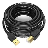 Connecteurs plaqués or et joint renforcé, conçus pour durer : les interfaces USB-A et USB-B disposent d'un placage or pour une résistance supérieure à l'usure et à la corrosion, avec une durée de vie de plus de 10 000 prises. Le joint renforcé réduit encore le risque de rupture du câble, assurant la fiabilité à long terme du câble USB-B