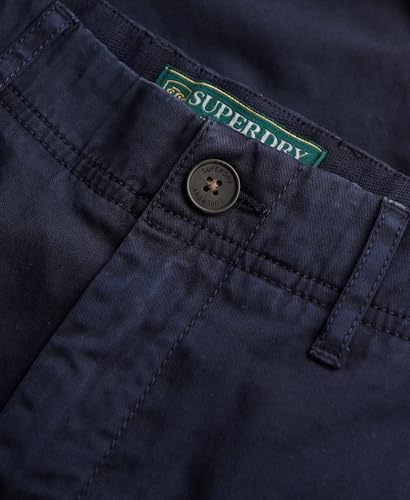 Superdry Chino Short Pantalones, Nautical Navy, 34W Unisex Adulto