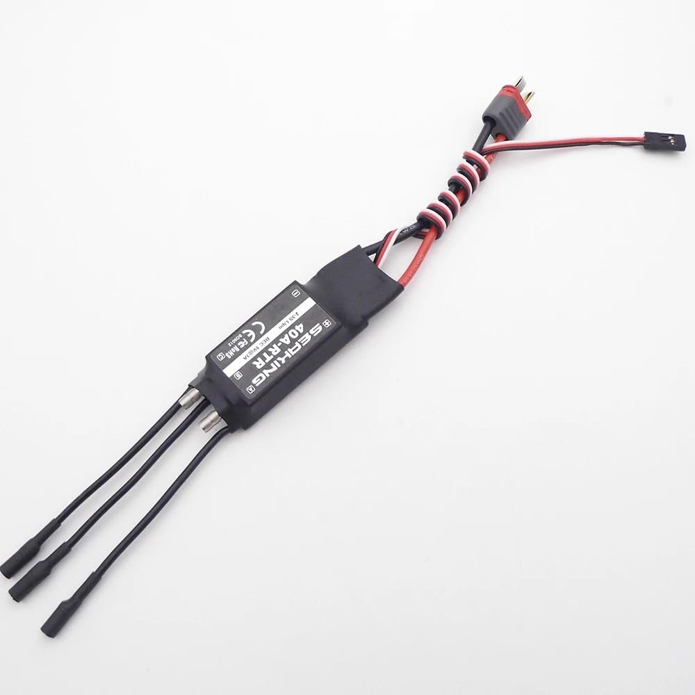 RC Boat 2440 KV4500 Brushless Motor 2S-3S 40A 5V/3A ESC and Water Cooling Jacket Kit for RC Boat Jet Drive Speed Boat Marine