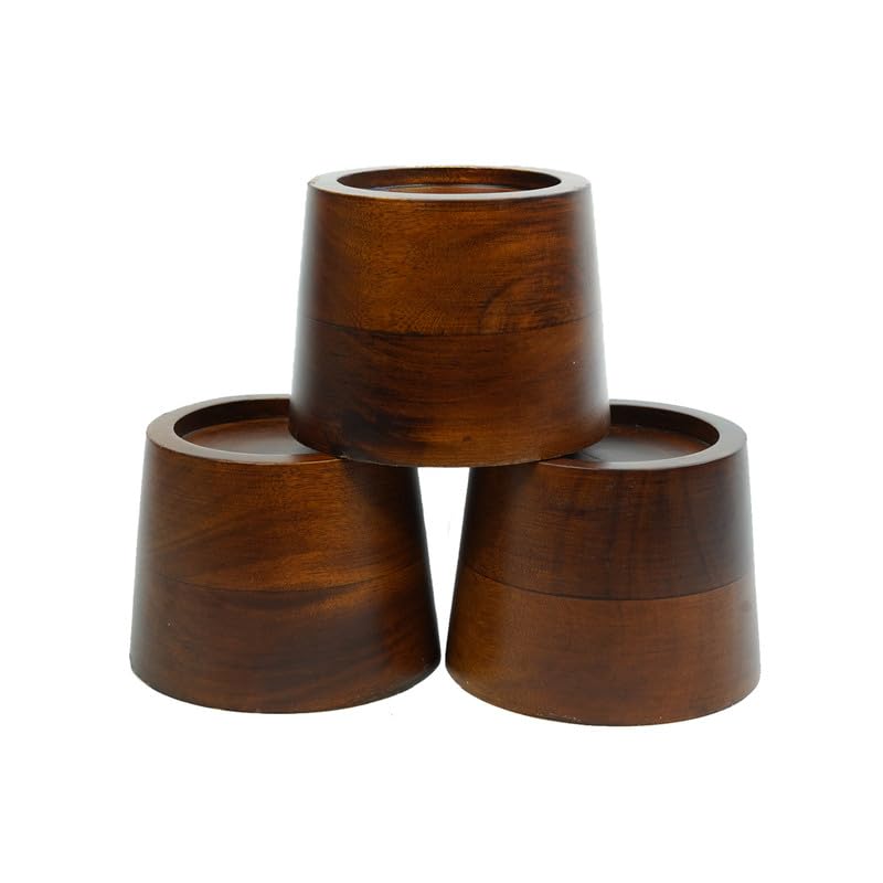 Lakdibaaz | Wooden Furniture Risers Bed Riser Table Base Fridge & Cupboard Stand Machines & Almirah Rack Risers 3 inch