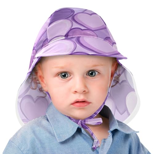 Toddler Baby Sunhat Baby Boys Beach Play Hats Girls UPF 50+ Large Brim Traveling Swim Hat2