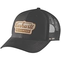 Carhartt Men's Rugged Flex Twill Mesh-Back Script Patch Cap