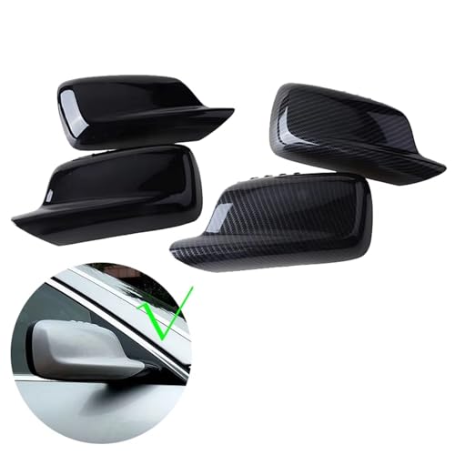 Coque rétroviseur extérieur BMW E46 E65 E66 couvercle latéral look carbone - 2