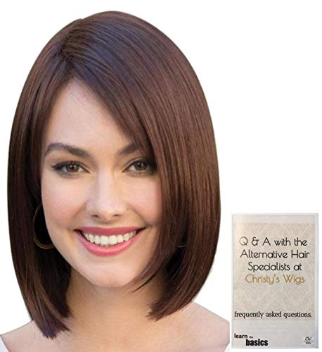 Bundle - 2 Items: Vada Wig By Amore (Item#1), Christy's Wigs Q & A Booklet (Item#2) - Color: Bubblegum - Rooted #TOP2