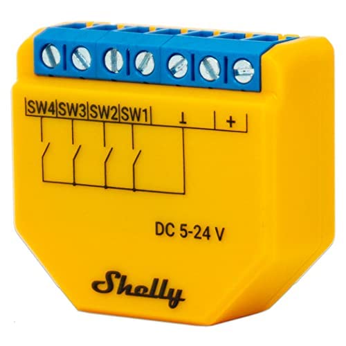 Shelly Plus i4 DC inkl. einem Rasppishop Sticker (1 Stück) Cover