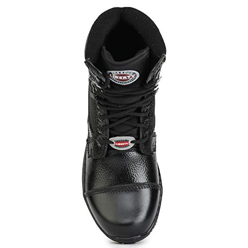 Image of Liberty Freedom SOLDIER-01 Leather Military Army Long Boot Shoes for Men (6, Black)
