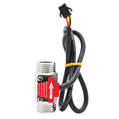 Sensor de flujo de agua interruptor de sensor de líquido KmoNo 3/4 DC 5-18V acero inoxidable 3