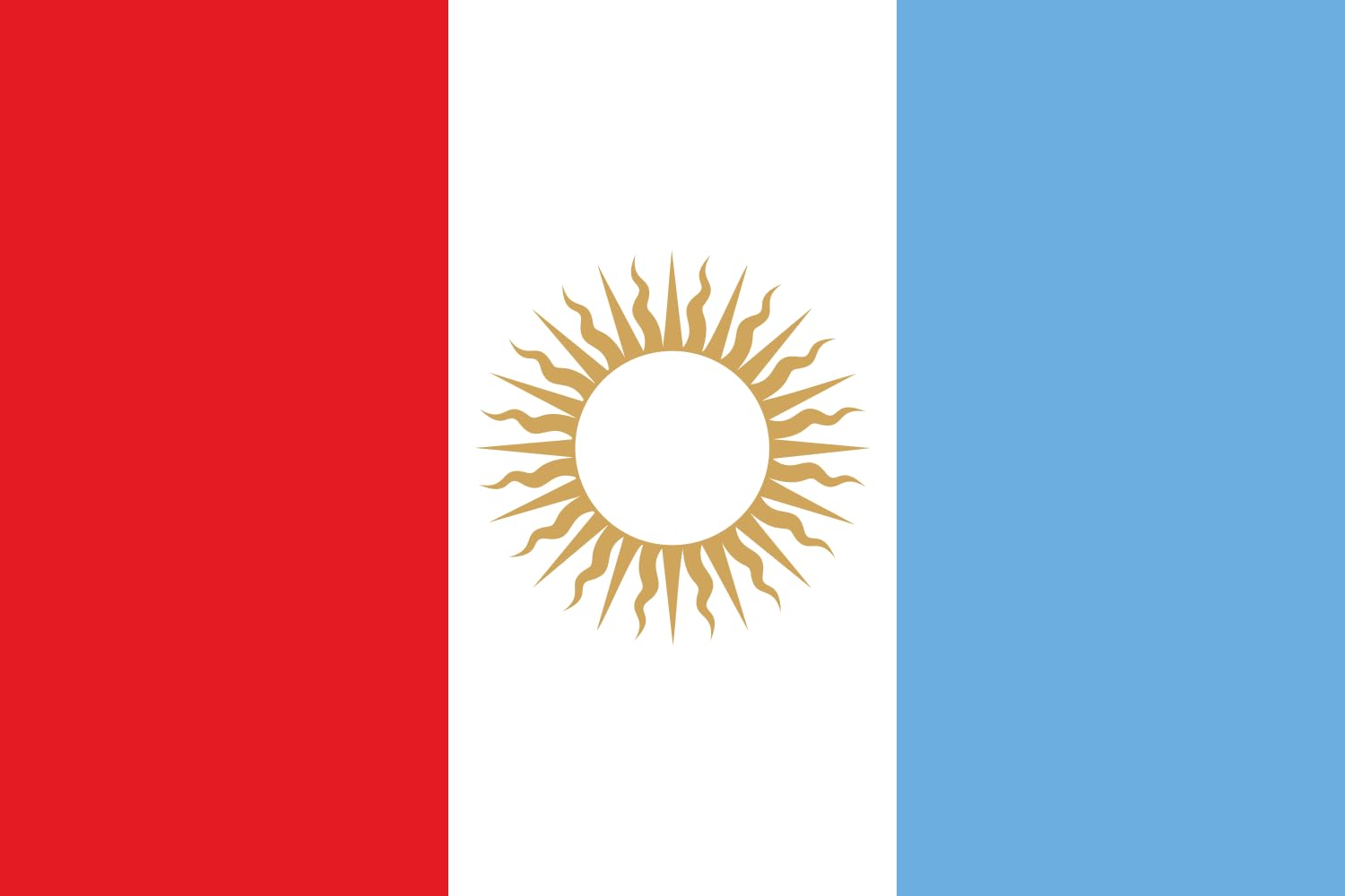 Drapeau Province de Córdoba grand modèle paysage anti-décoloration pour mât