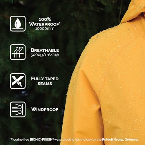 JAN & JUL Women's Pacific Rain Jacket, Waterproof Thigh-Length Coat2