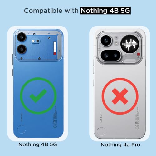Image of Pikkme Back Cover for Nothing Phone 4b 5G PC + TPU Clear Transparent Raised Edges Shockproof Protective Phone Bumper Case(Transparent)