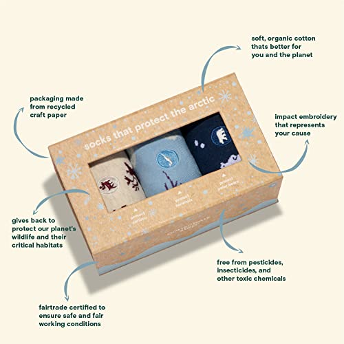 Image of Conscious Step Women's Fair Trade Organic Cotton Crew Socks | 3 Pack | Every Pair Helps Support our Humanitarian Partners