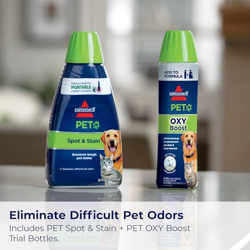 Bissell Little Green Pet Deluxe: Limpiador portátil para alfombras y autos