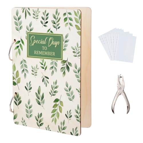Organiseur de cartes de vœux SUPERDANT : classez vos souvenirs dans cet album bois à anneaux