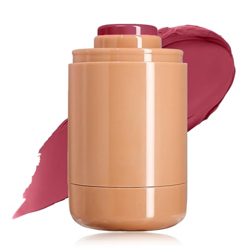 Pocket Blush Stick - Matt Glatt Intensive Farbe Creme Rouge Stick Für Wangen Und Lippen - Natürliches Und Leuchtendes Finish Long-Wearing Cream Blush Für Frauen Mädchen (05 Sleep Girl, 1 Pcs)