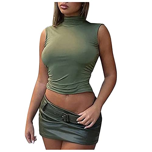 boseucn Damen y2k Crop Top, Backless Top Damen Y2K Rückenfreies Top Sexy...