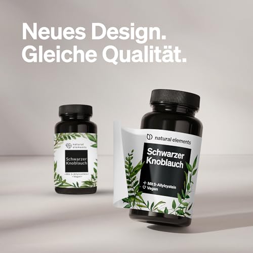 Knoblauchkapseln von Natural Elements mit schwarzem Knoblauch