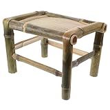 Utilisation polyvalente : idéale pour la maison, le balcon et divers autres environnements, cette chaise en bambou est conçue pour s’intégrer harmonieusement à de multiples pièces. tabourets en bambou, tabouret rustique en bambou