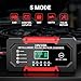 Battery Charger 10A 12V Fully Automatic Smart Car Battery Charger with LCD Display & Temperature Compensation for Car Motorcycle Vans