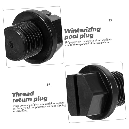 Happyyami 2 Conjuntos De Plugue De Inverno Com Rosca Para Piscina Plugues De Congelamento De Inverno