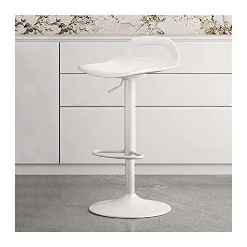 Tabourets de bar réglables de 58 à 78 cm pour comptoir moderne blanc