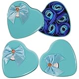 DEARMAMY Jabón de Flores en Forma de Rosa 3 Piezas 6 Flores Azules por Caja Obsequio Original Día Madre Jabón Artesanal Aroma Dulce Adecuado para Cuidado Personal y Obsequio Femenino