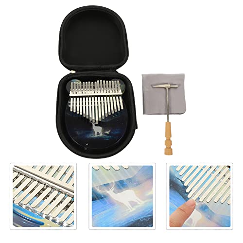 BIENKA 1 Set Kalimba Thumb Piano 17 touches Crystal Clear Kalimba Acrylique Mbira Finger Piano avec sac EVA Cadeaux d… - Les Beatles, Paul McCartney, John Lennon, RIngo Starr, George Harrison BIENKA 1 Set Kalimba Thumb Piano 17 touches Crystal Clear Kalimba Acrylique Mbira Finger Piano avec sac EVA Cadeaux d… – Image 5