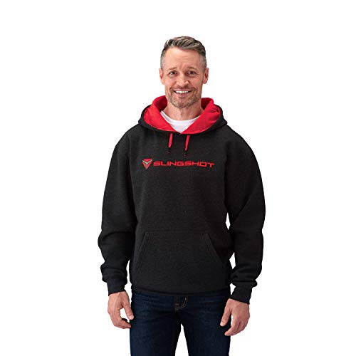 Slingshot Mens Hoodie with Slingshot Logo - L Black/Red