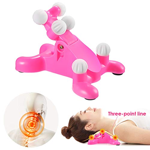 Healifty Dolore al Collo - Cuscini per Torcicollo Rimedi, Mal di Collo, Contrattura Collo Bloccato, Dolore Collo, Colonna Vertebrale Cervicale, Collo Cervicale, Trazione del Collo（Rosa）