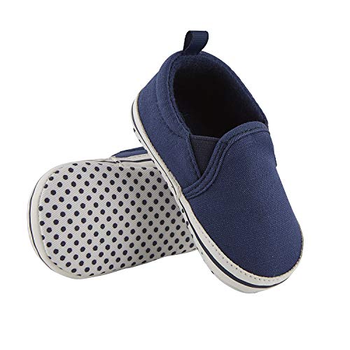 Image of Stephan Baby Non-Slip Canvas Shoe-Style Foot Finders, Red, Fits 6-12 Months