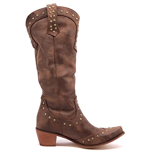 Scaoruki Women Embroidered Western Boots3