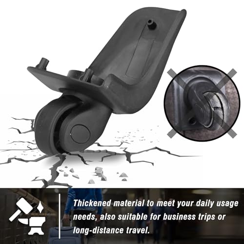 Super Ma Rodas de reposição para reparo de rodas de bagagem 360 Spinner, MA-W146- Rodas traseiras, 2