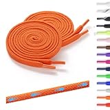 Shecret 2 Paia di Lacci Elastici per Scarpe, Piatti - Lacci Elastici Senza Nodo per Bambini e Adulti, Larghi 7 mm, Laccio in Gomma