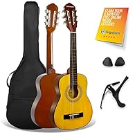 BUNDLE PACK – This 3rd Avenue classical guitar bundle includes everything you might need to get started - a lightweight carry bag with shoulder straps and accessory pocket, a capo for playing your favourite tunes and some plectrums for strumming BEGI...