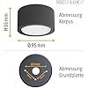 Luminaire Plafonnier 4 Pcs Spot Plafond Blanc En Saillie, Douille Gu10, Ampoule Non Incluse éclairage De Plafond
