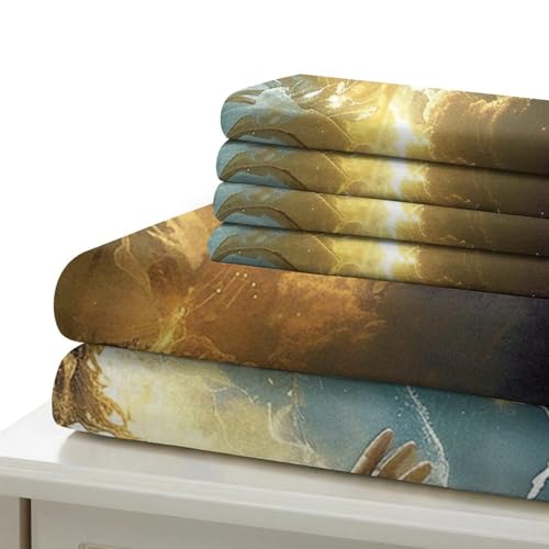 Housse couette Jésus anti-plis en microfibre douce pour peau sensible - 6
