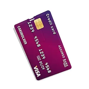 100yellow Stylish Credit Card Shape Pendrive 16 GB | Multicolored | Customized (16 GB)